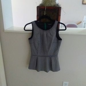 White House Black Market Peplum Top